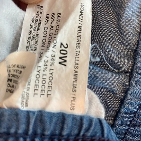 Lot of two pair, olive Linen Shorts & cotton shorts size 2x plus sizes - Picture 11 of 14